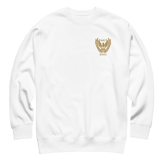Sudadera Blanca Bordado Magnus Imperium