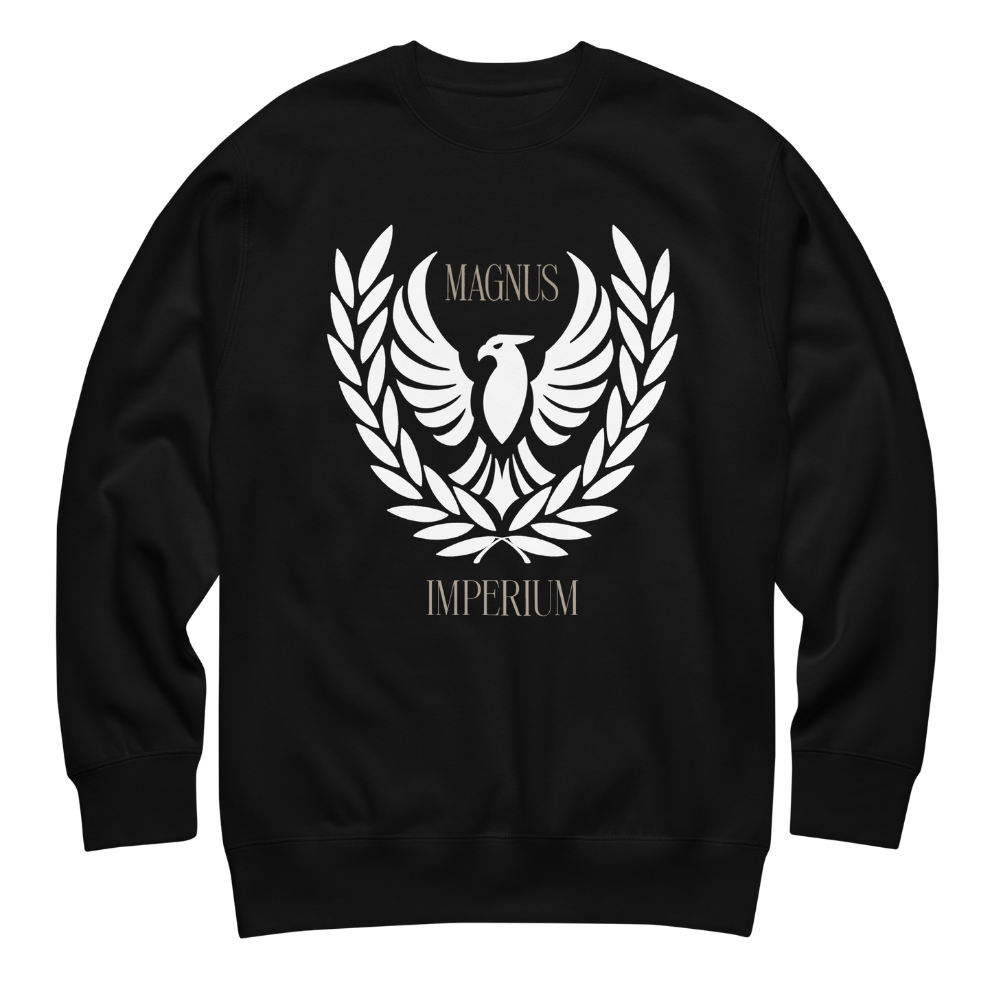 Sudadera Negra Premium Oversize – Magnus Imperium