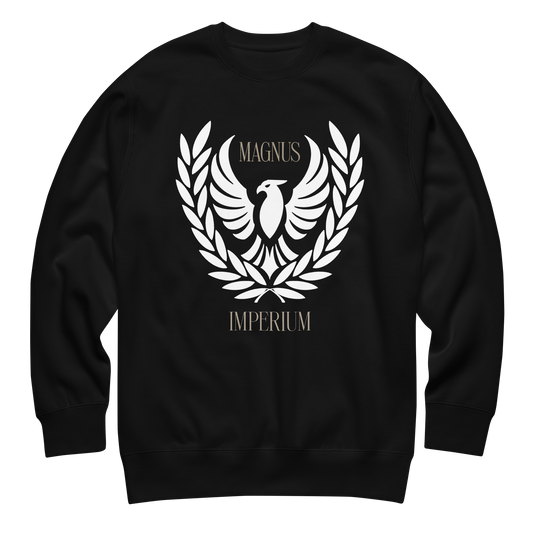 Sudadera Negra Premium Oversize – Magnus Imperium