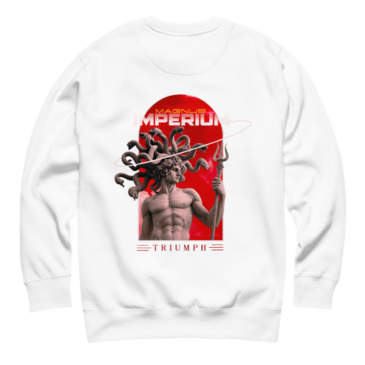 Sudadera Blanca Triumph Magnus Imperium
