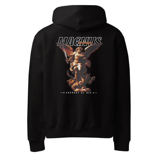 Sudadera Oversize Conquer Or Die Negra Magnus Imperium